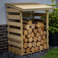Forest Compact Pent Log Store